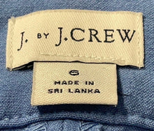 Load image into Gallery viewer, J.Crew Womens Blue Flat Front Slash Pocket Straight Leg Dress Pants Size 6
