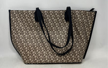 Load image into Gallery viewer, DKNY Womens Brown Beige Inner Pockets Double Handle Tote Handbag

