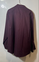 Load image into Gallery viewer, Kenneth Cole Awearness Mens Wine Long Sleeve Slim Fit Dress Shirt Size 18.5 Tall
