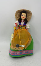 Load image into Gallery viewer, Collectable Unbranded Green Dress Brown Hair Firenze Souvenir D'Italy Doll
