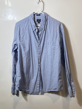 Load image into Gallery viewer, J.Crew Mens Blue Flex Washed Long Sleeve Slim Untucked Button-Up Shirt Size L
