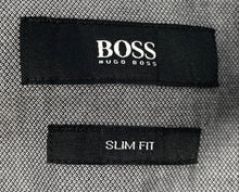 Load image into Gallery viewer, Hugo Boss Mens Gray Long Sleeve Collared Slim Fit Button-Up Shirt Size Large
