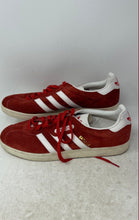 Load image into Gallery viewer, Adidas Mens Gazelle Red Suede Lace-Up Round Toe Low Top Sneaker Shoes Size 12
