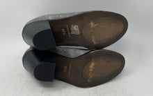 Load image into Gallery viewer, Chio Womens Silver Round Toe Slip-On Block Ankle Boot Size 37.5
