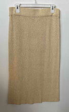 Load image into Gallery viewer, Calvin Klein Womens Khaki Knitted Elastic Waist Knee Length A-Line Skirt Size M
