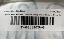 Load image into Gallery viewer, Nike Boys White Miami Junior Dolphins Pullover Football NFL T-Shirt Size Large
