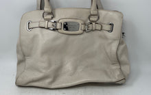 Load image into Gallery viewer, Michael Kors Womens Hamilton Cream Leather Top Handle Large Satchel Handbag
