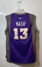 Load image into Gallery viewer, Adidas Boys Purple Phoenix Suns Steve Nash #13 NBA Basketball Jersey Size L
