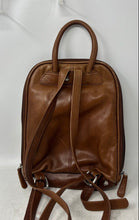 Load image into Gallery viewer, Osgoode Marley Womens Brown Leather Adjustable Shoulder Strap Backpack
