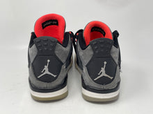 Load image into Gallery viewer, Authentic Nike Kids Jordan 4 Retro Gray Red Sneaker Shoes Size 3.5Y Damaged
