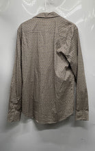 Load image into Gallery viewer, Guess Mens Brown Printed Long Sleeve Button-Up Shirt Size Large
