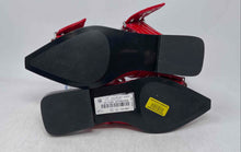 Load image into Gallery viewer, Steve Madden Womens Graya Red Black Pointed Toe Buckle Slingback Flats Size 6 M
