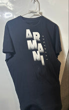 Load image into Gallery viewer, Armani Exchange Mens Blue Graphic Print Short Sleeve Pullover T-Shirt Size M
