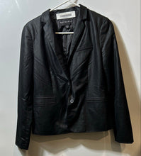 Load image into Gallery viewer, Metaphor Womens Black Long Sleeve Notch Lapel Two-Button Blazer Sz S Tear Inside
