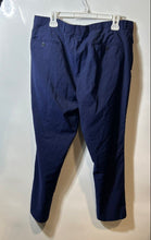 Load image into Gallery viewer, Hugo Boss Mens Blue Wool Flat Front Slash Pocket Straight Leg Dress Pants Sz 40R
