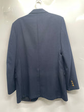 Load image into Gallery viewer, Arnold Palmer Mens Navy Blue Notch Lapel Long Sleeve Two-Button Blazer Size 42L

