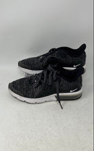 Load image into Gallery viewer, Nike Boys Air Max Sequent 3 Black Gray Sneakers Shoes Size 4Y No Insole No Laces
