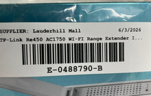 Load image into Gallery viewer, TP-Link Model RE450 AC1750 White Dual Band Wi-Fi Range Extender Not Tested

