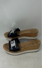 Load image into Gallery viewer, Michael Kors Womens Black Brown &amp; White Slip-On Platform Sandals Size 7M
