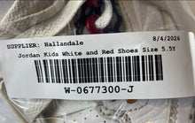 Load image into Gallery viewer, Nike Kids Air Jordan 3 Retro 398614-126 White Red Sneaker Shoes Size 5.5Y
