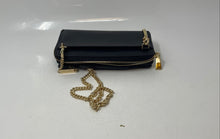 Load image into Gallery viewer, Michael Kors Womens Black And Gold Color Card Holder Chain Strap Crossbody Bag
