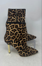 Load image into Gallery viewer, Michael Kors Womens Sonja Brown Black Leopard Print Side Zip Ankle Booties Sz 8
