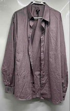 Load image into Gallery viewer, Express Mens Purple Lavender Extra Slim 1MX Long Sleeve Button-Up Shirt Size XXL
