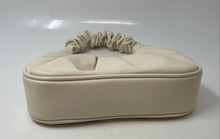 Load image into Gallery viewer, JW Pei Womens Gabbi White Faux Leather Ruched Handle Pleated Magnetic Hobo Purse
