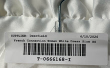 Load image into Gallery viewer, French Connection Womens White Structured Taffeta Tiered Mini Dress Sz XS w/ Tag
