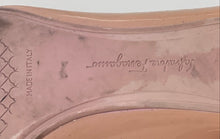 Load image into Gallery viewer, Authentic Salvatore Ferragamo Womens Beige Block Pump Heels Size 6M Worn Stained

