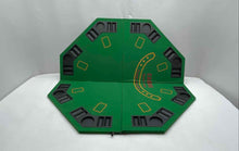 Load image into Gallery viewer, Fun Company Green Octagon 2-Sided Game Poker Table Topper With Case In Box
