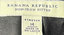 Load image into Gallery viewer, Banana Republic Womens Black Long Sleeve Non-Iron Button-Up Shirt Size 14
