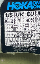 Load image into Gallery viewer, Hoka One One Womens Mach 6 1147810 FTRS White Blue Sneaker Shoes Size 8.5B
