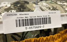 Load image into Gallery viewer, Nike Boys Air Jordan Yellow Tapered Leg Essential Utility Cargo Pants Size XL

