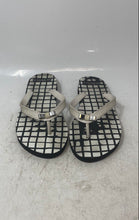 Load image into Gallery viewer, Coach Womens Amel Black White Check Slip-On Open Flip-Flop Sandals Size 7-8
