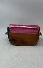 Load image into Gallery viewer, Womens Multicolor Leather Inner Pockets Zipper Adjustable Strap Crossbody Bag
