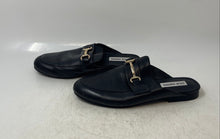 Load image into Gallery viewer, Steve Madden Womens Kandi Black Leather Slip-On Mule Flats Size 8.5M
