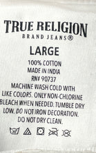 Load image into Gallery viewer, True Religion Mens White Cotton Short Sleeve Crew Neck Pullover T-Shirt Size L
