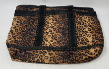Load image into Gallery viewer, LeSportsac Womens Brown Black Leopard Print Outer Zip Pockets Tote Purse
