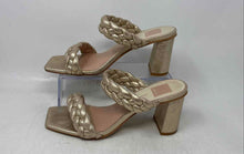 Load image into Gallery viewer, Dolce Vita Womens Gold Open Toe Slip-On Block Slide Sandals Size 8M
