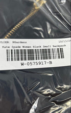 Load image into Gallery viewer, Kate Spade New York Womens Bradley Black Adjustable Strap Small Backpack

