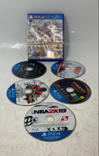 Load image into Gallery viewer, Lot Of 6 Pcs Assorted Sony PlayStation 4 Various Genres Video Games
