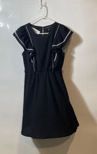 Load image into Gallery viewer, Banana Republic Womens Black White Round Neck Mini Dress Size Small
