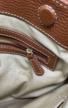 Load image into Gallery viewer, Adrienne Vittadini Womens Brown Leather Inner Pockets Crossbody Handbag
