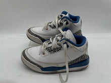 Load image into Gallery viewer, Nike Kids Air Jordan 3 Retro DM0966-148 White Blue Sneaker Shoes Size 12C
