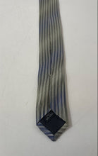Load image into Gallery viewer, Alfani Mens Multicolor Striped Print Keeper Loop Adjustable Pointed Tie
