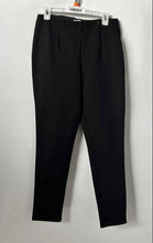 Load image into Gallery viewer, Calvin Klein Womens Black Pleated Front Stretch Straight Leg Ankle Pants Size 10
