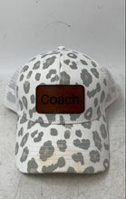 Load image into Gallery viewer, Infinity Her Unisex White Gray Leopard Print Adjustable Trucker Hat Size OSFMW
