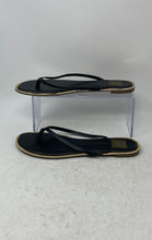 Load image into Gallery viewer, Dolce Vita Womens Black Gold Open Toe Slip-On Flip Flop Sandals Size 9M
