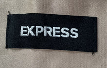 Load image into Gallery viewer, Express Womens Champagne Satin Flat Front High-Rise Cargo Pants Sz 12S With Tags
